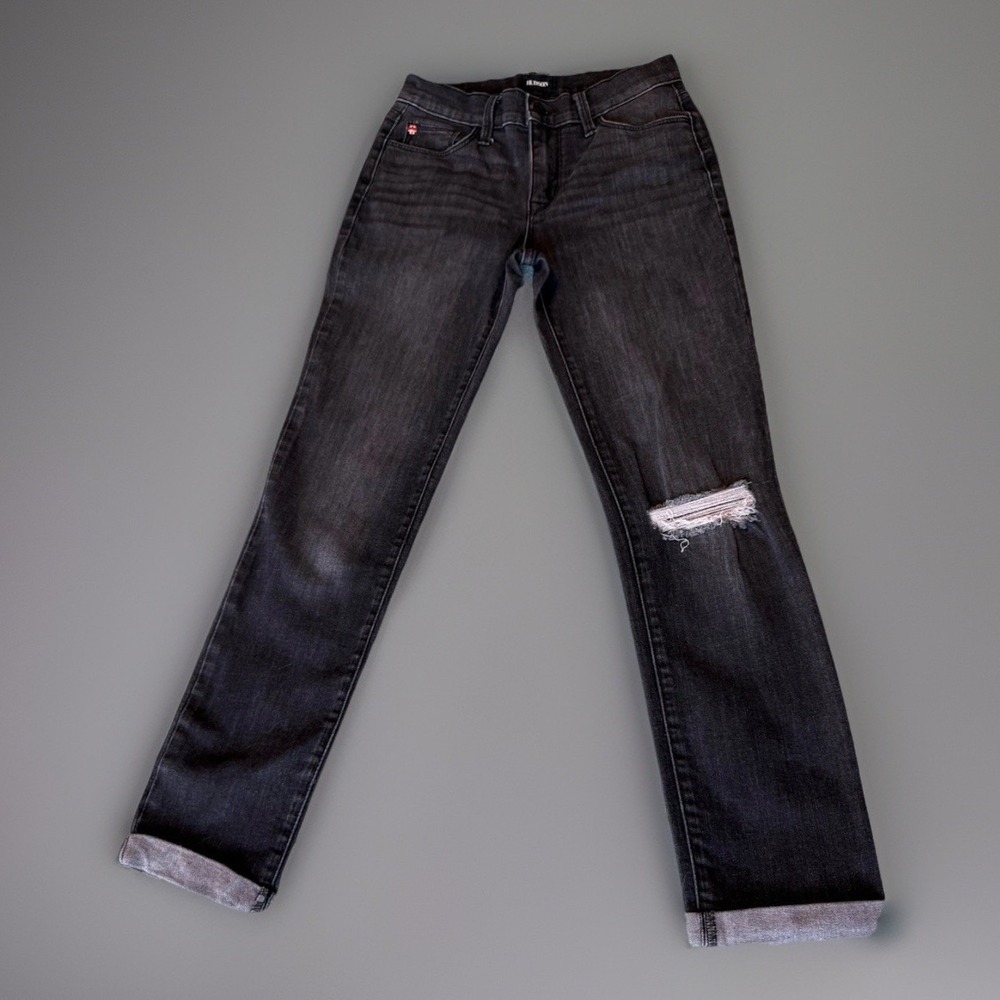 Hudson Natalie Ankle Skinny Denim‎ Jeans Black Womens Size 23